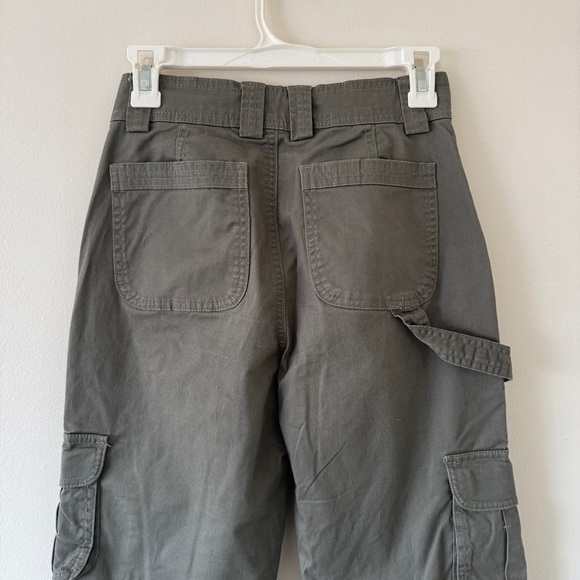 NWOT Abercrombie and Fitch Green Relaxed Cargo Pants 24 / 00 R - Picture 11 of 12